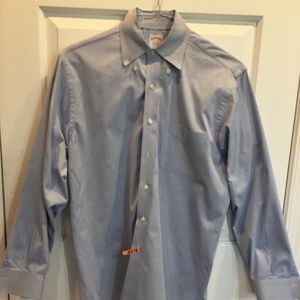 Brooks Brothers Blue Pinpoint Oxford Button Down
